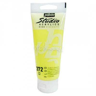 Pebeo Studio Fluo Akrilik 100ml Boya No:372 Yellow