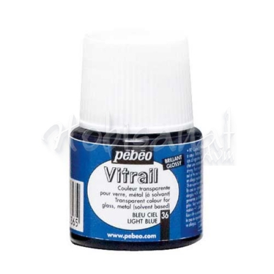 Pebeo Vitrail Şeffaf Cam Boyası 45ml Açık Mavi 36