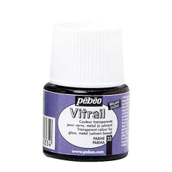 Pebeo - Pebeo Vitrail Şeffaf Cam Boyası 45ml Lila 33