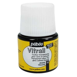 Pebeo - Pebeo Vitrail Şeffaf Cam Boyası 45ml Sarı 14