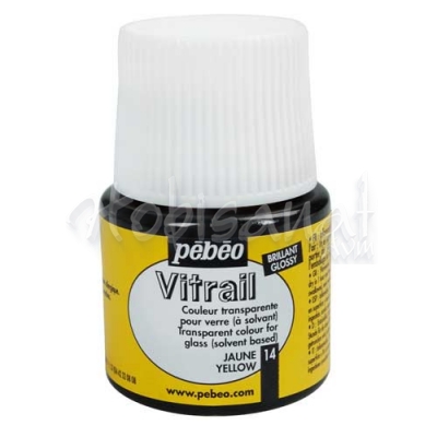 Pebeo Vitrail Şeffaf Cam Boyası 45ml Sarı 14