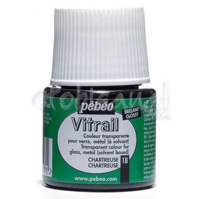 Pebeo Vitrail Şeffaf Cam Boyası 45ml Yeşil 18