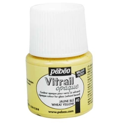 Pebeo - Pebeo Vitrail Opak Cam Boyası 45ml Buğday Sarısı 40