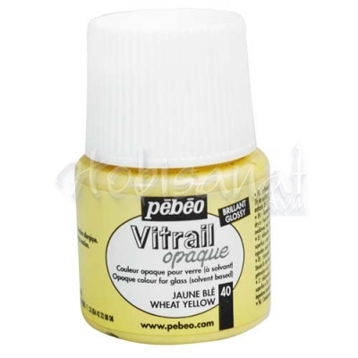 Pebeo Vitrail Opak Cam Boyası 45ml Buğday Sarısı 40