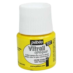 Pebeo - Pebeo Vitrail Opak Cam Boyası 45ml Güneş Sarısı 41