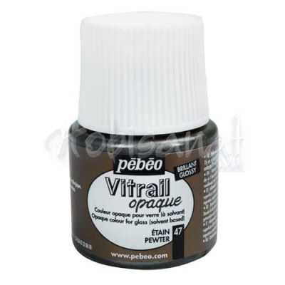 Pebeo Vitrail Opak Cam Boyası 45ml Kalay Rengi 47