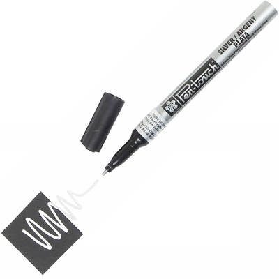 Pen-touch Marker Kalem 1mm (Fine) Gümüş