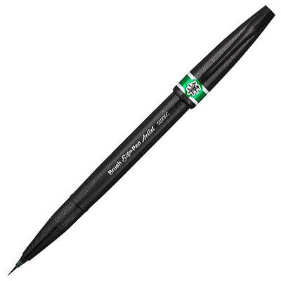 Pentel Artist Brush Sign Pen Ultra Fine Green