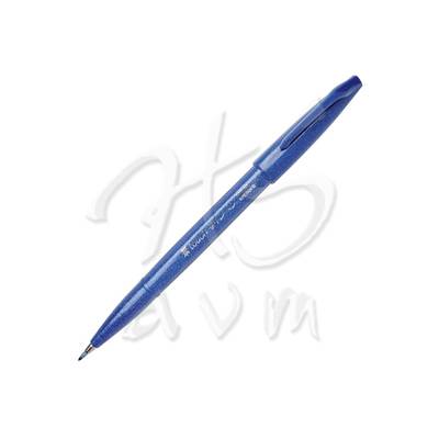 Pentel Fude Touch Brush Sign Pen Mavi