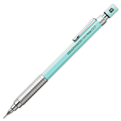 Pentel Graph 600 Teknik Çizim Versatil Kalem 0,7mm Açık Mavi