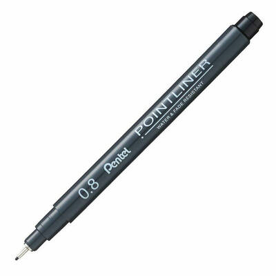 Pentel Pointliner Teknik Çizim Kalemi S20P 0,8mm