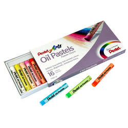 Pentel - Pentel Yağlı Oil Pastel 16 Renk