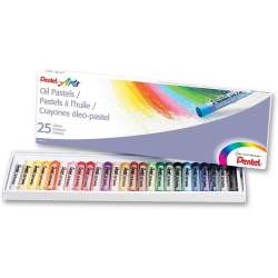 Pentel - Pentel Yağlı Oil Pastel 25 Renk