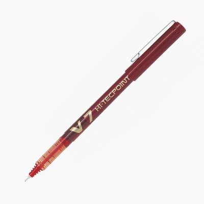 Pilot V7 Hi-Tecpoint İğne Uçlu Roller Kalem 0.7 Kırmızı