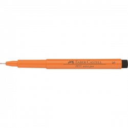 Faber Castell - Faber Castell Pitt Artist Pen Çizim Kalemi S 113 Orange Glaze