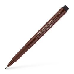 Faber Castell - Faber Castell Pitt Artist Pen Çizim Kalemi S 175 Sepia (1)