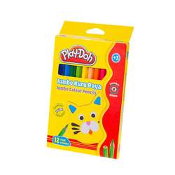 Play-Doh - Play-Doh 12 Renk Jumbo Kuru Boya KU004