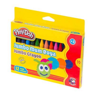 Play-Doh 12 Renk Jumbo Mum Boya 11mm CR005