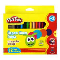 Play-Doh - Play-Doh 12 Renk Üçgen Mum Boya CR008