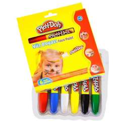 Play-Doh - Play-Doh 6 Renk Yüz Boyası 120mm YU003