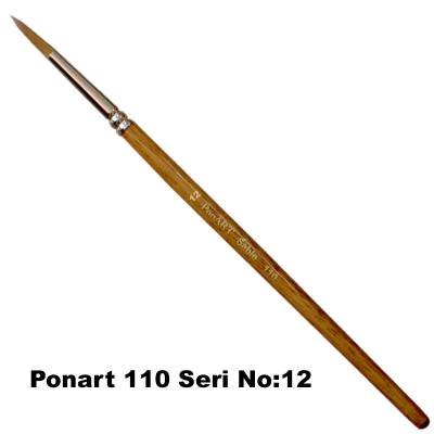 Ponart 110 Seri Samur Fırça No 12