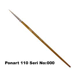 Ponart - Ponart 110 Seri Samur Fırça No 3/0