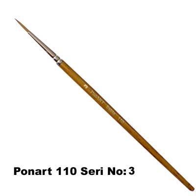 Ponart 110 Seri Samur Fırça No 3