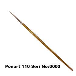 Ponart - Ponart 110 Seri Samur Fırça No 4/0