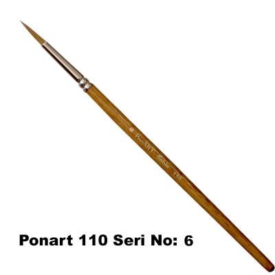 Ponart 110 Seri Samur Fırça No 6