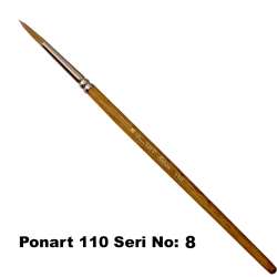 Ponart - Ponart 110 Seri Samur Fırça No 8