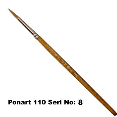 Ponart 110 Seri Samur Fırça No 8