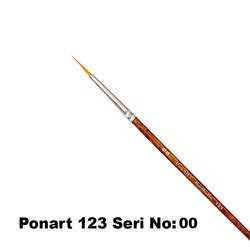 Ponart - Ponart 123 Seri Sentetik Yuvarlak Uçlu Fırça No 2/0