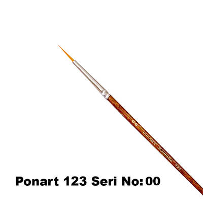 Ponart 123 Seri Sentetik Yuvarlak Uçlu Fırça No 2/0