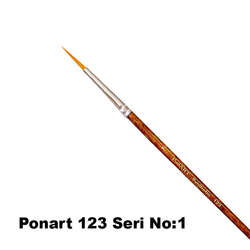 Ponart - Ponart 123 Seri Sentetik Yuvarlak Uçlu Fırça No 1