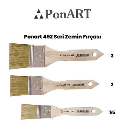 Ponart 492 Seri Zemin Fırçası