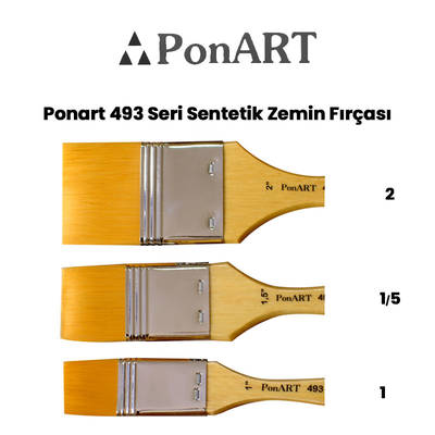 Ponart 493 Seri Sentetik Zemin Fırçası