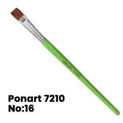 Ponart - Ponart 7210 Young Art Sentetik Düz Kesik Fırça No 16