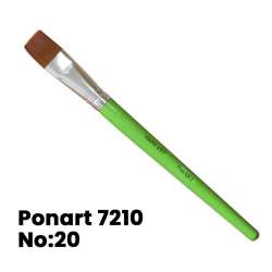 Ponart - Ponart 7210 Young Art Sentetik Düz Kesik Fırça No 20