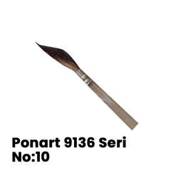 Ponart - Ponart 9136 Seri Samur Seramik ve Porselen Fırçası No 10