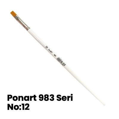 Ponart 983 Seri Düz Kesik Uçlu Fırça No 12