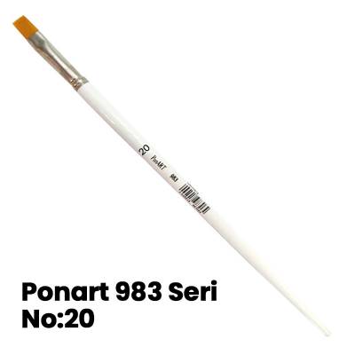 Ponart 983 Seri Düz Kesik Uçlu Fırça No 20