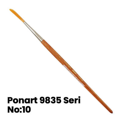 Ponart 9835 Seri Round Long Çizgi Fırçası No 10