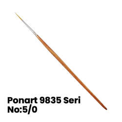 Ponart - Ponart 9835 Seri Round Long Çizgi Fırçası No 5/0