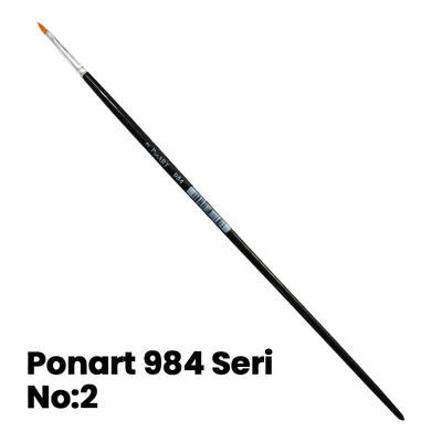 Ponart 984 Seri Kedi Dili Fırça No 2