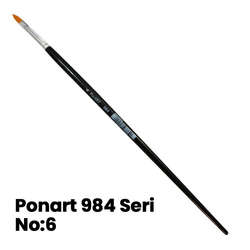 Ponart - Ponart 984 Seri Kedi Dili Fırça No 6