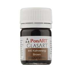 Ponart - Ponart Cam Boyası 20ml Kahverengi