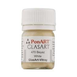 Ponart - Ponart Cam Boyası 20ml Beyaz