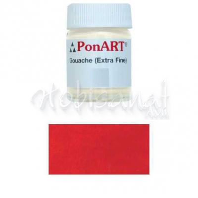 Ponart Guaj Boya 15ml No:8074 Cadmium Kırmızı Koyu