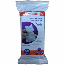 Ponart - Ponart Hava İle Kuruyan Hafif Model Kili Beyaz 250 g