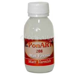 Ponart - Ponart Mat Vernik -Matt Varnish No:208 100ml